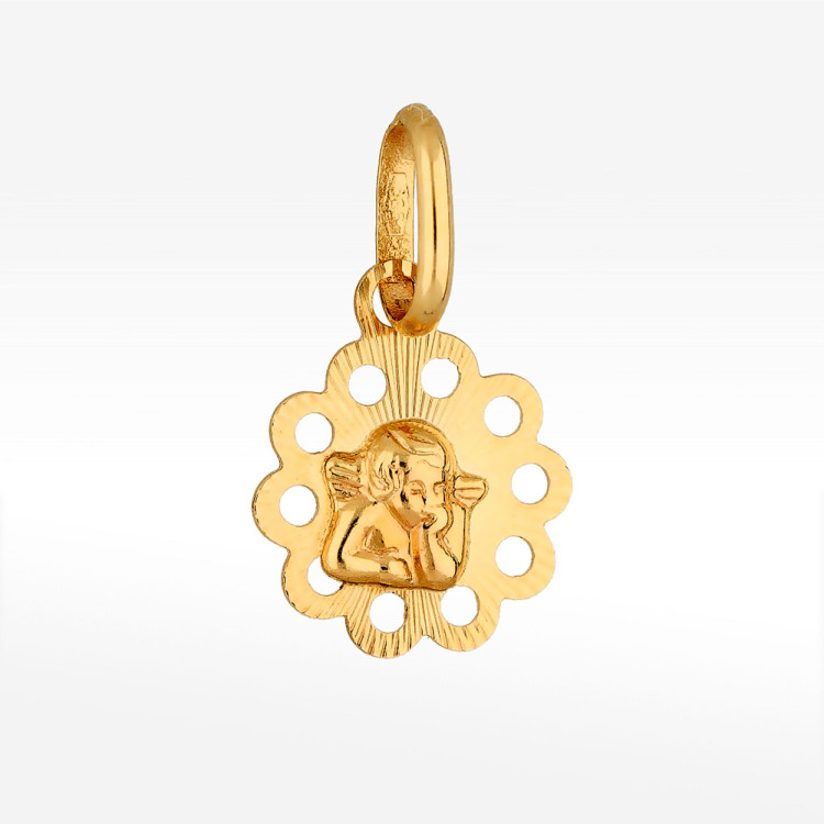 Zawieszka ze złota z aniołem
