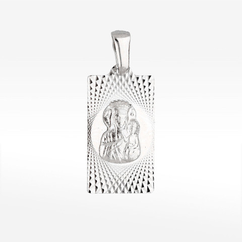 Zawieszka ze złota medalik z matką boską