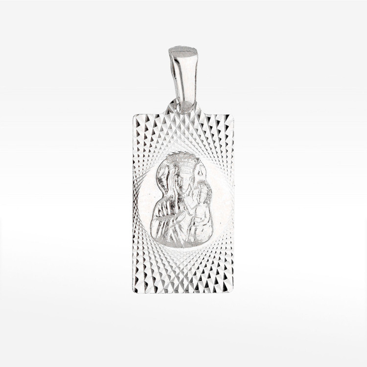 Zawieszka ze złota medalik z matką boską
