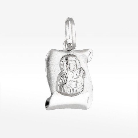 Zawieszka ze złota medalik z matką boską