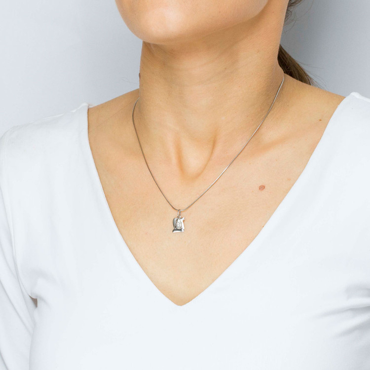 Zawieszka ze złota medalik z matką boską