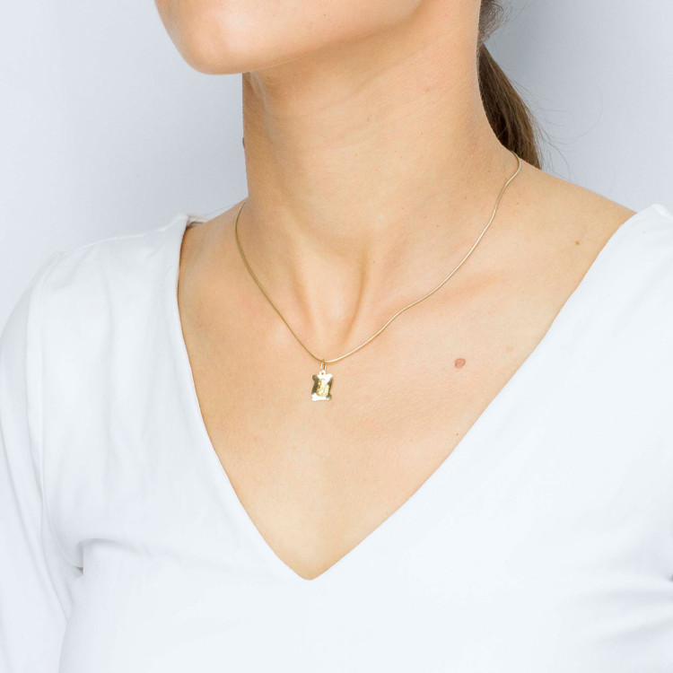 Zawieszka ze złota medalik z matką boską