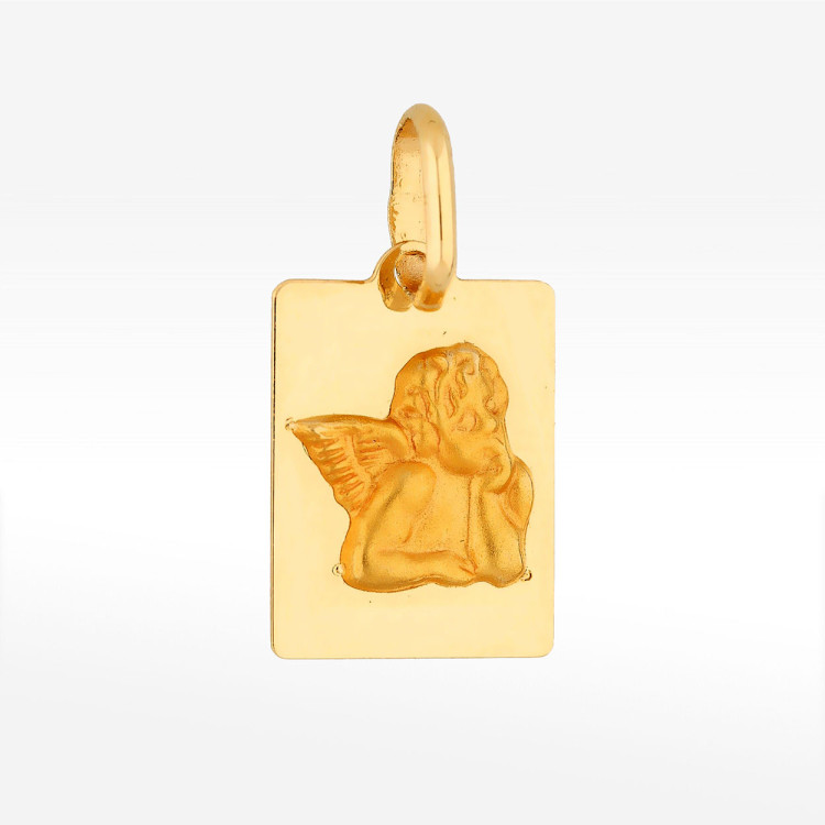 Zawieszka ze złota z aniołem