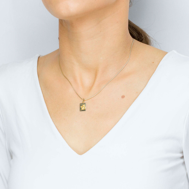 Zawieszka ze złota z aniołem