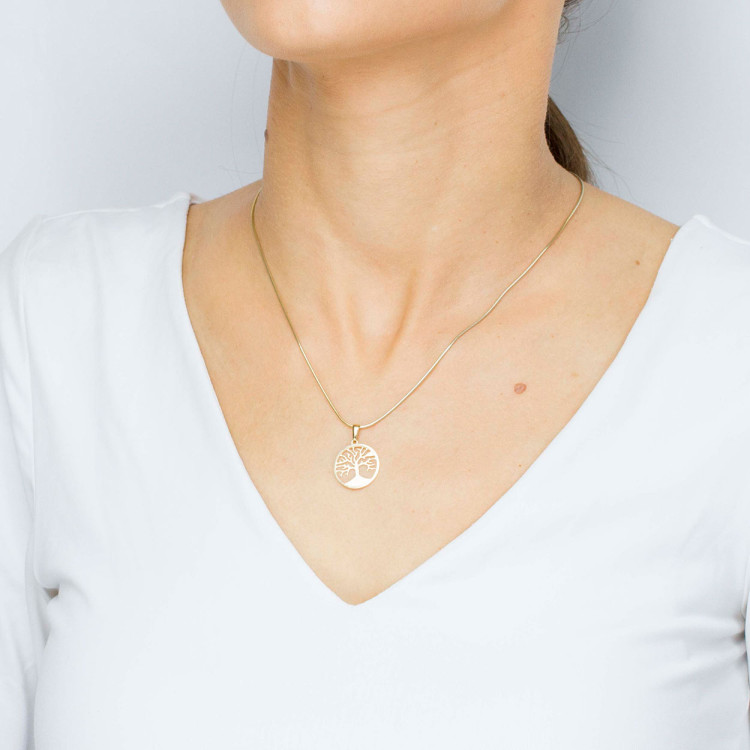 Zawieszka ze złota drzewko szczęścia