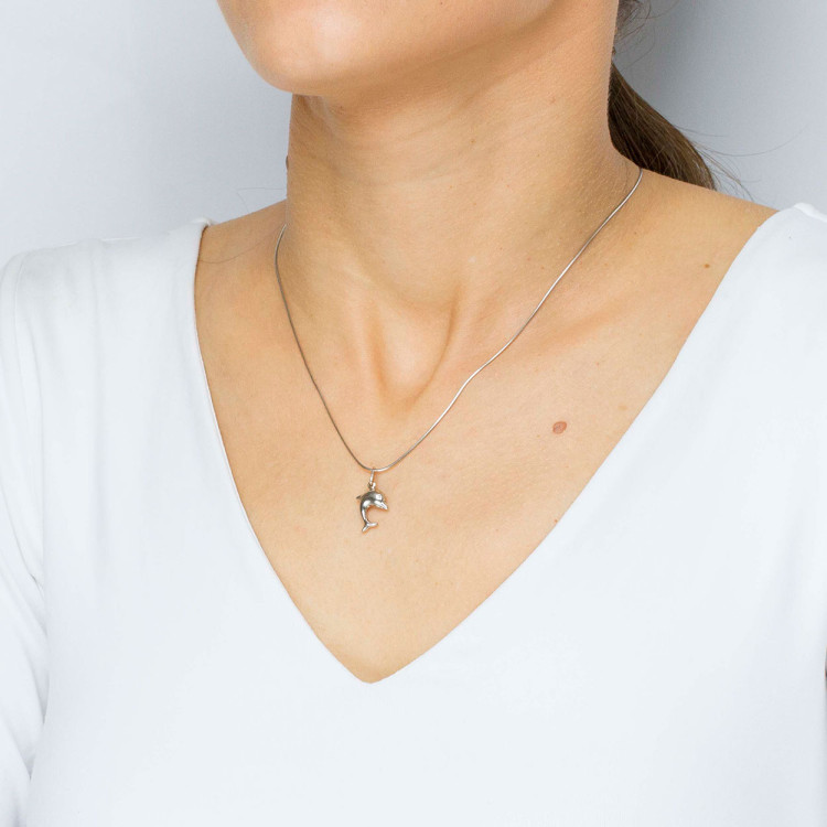 Zawieszka ze złota delfin