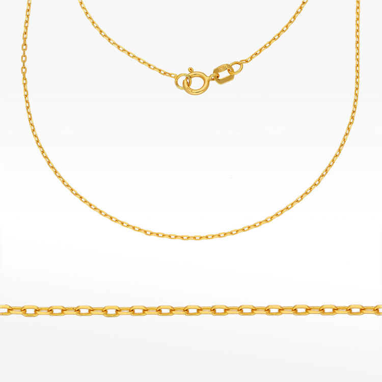 Łańcuszek ze złota ankier pełny