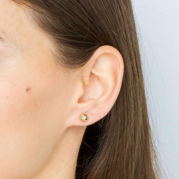 Kolczyki ze złota kulki