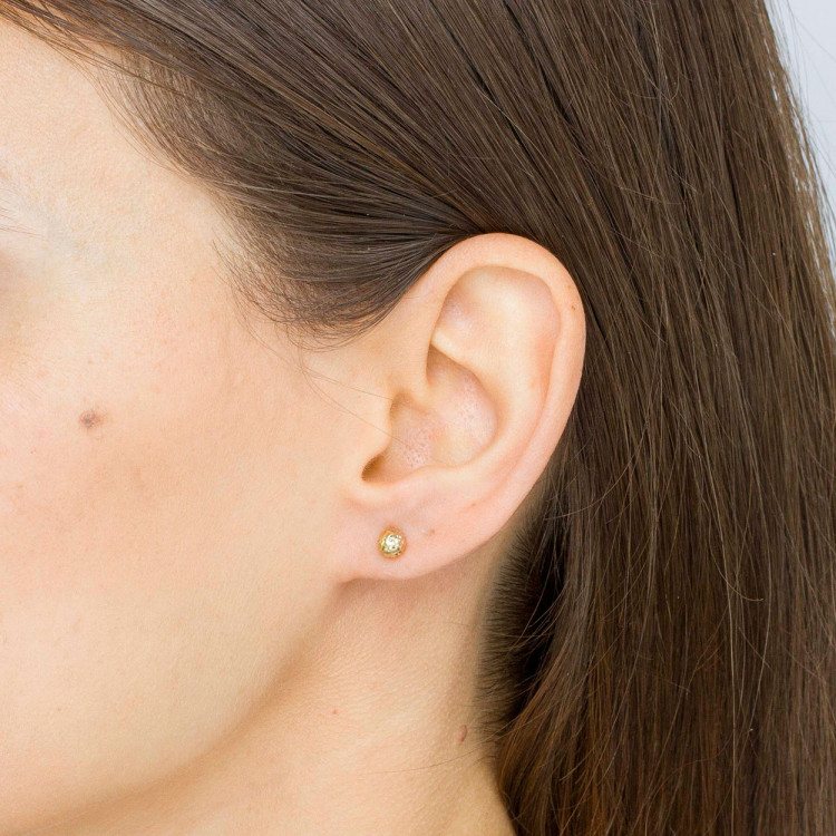 Kolczyki ze złota kulki