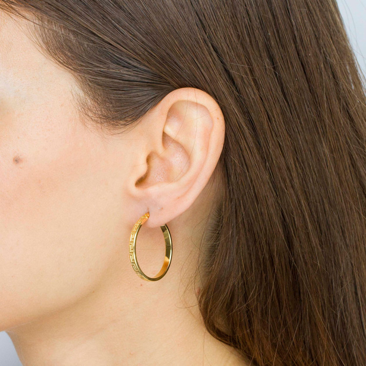 Kolczyki ze złota 2.8cm koła