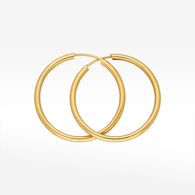 Kolczyki ze złota 2.5cm koła