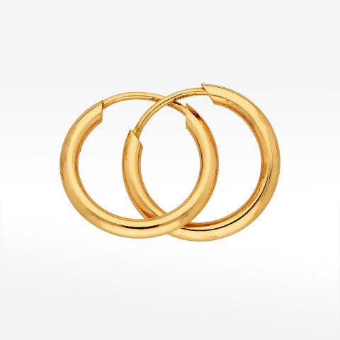 Kolczyki ze złota 1.2cm koła