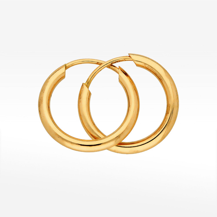 Kolczyki ze złota 1.2cm koła