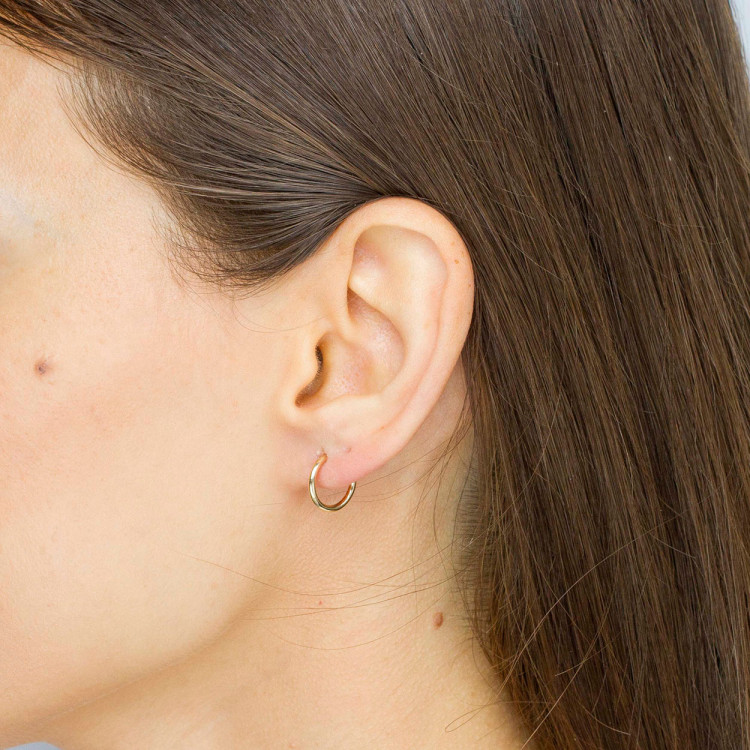 Kolczyki ze złota 1.2cm koła