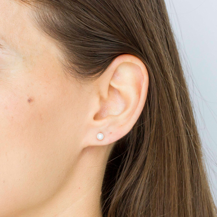 Kolczyki ze złota z perłą