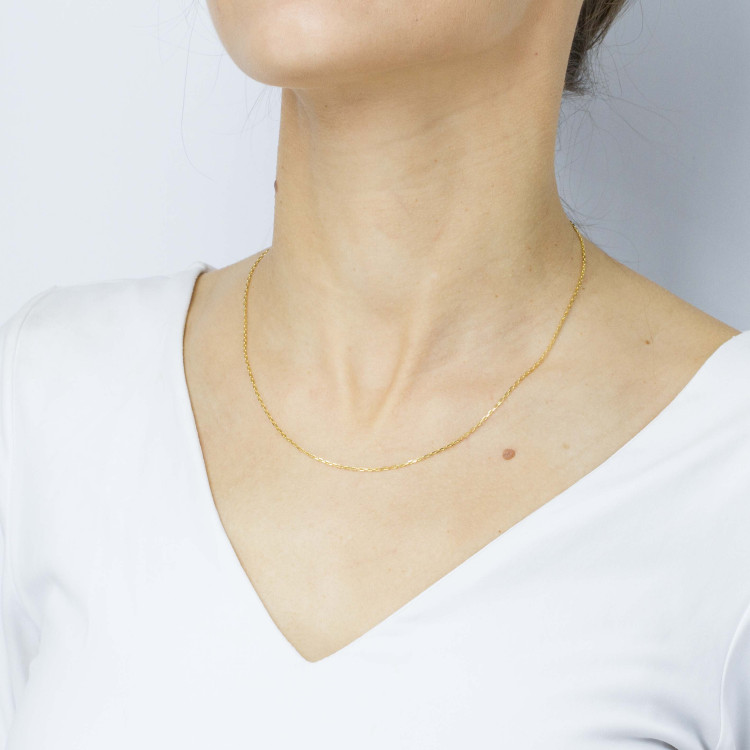 Łańcuszek ze złota ankier pełny