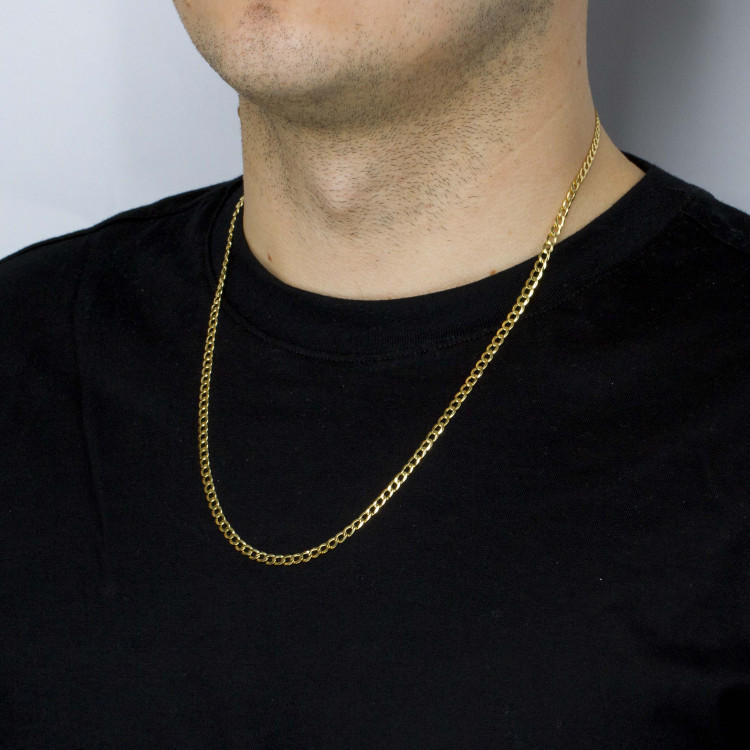 Łańcuszek ze złota pancerka pełny