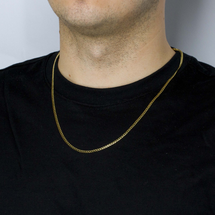 Łańcuszek ze złota pancerka pełny