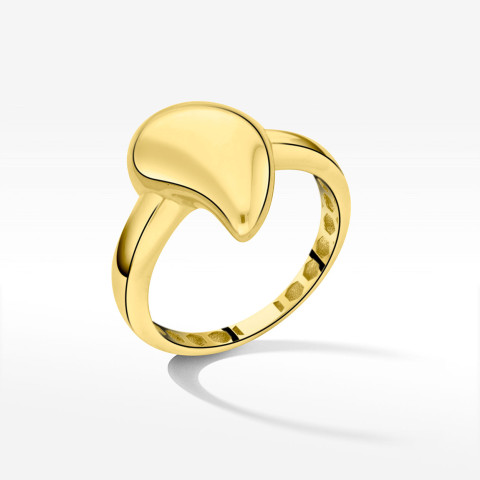 Pierścionek ze złota łezka