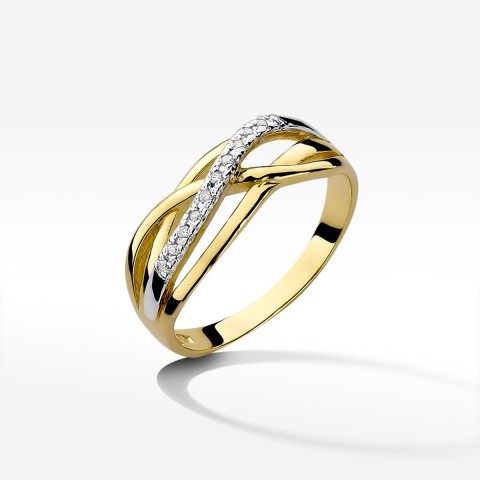 Pierścionek zaręczynowy z diamentami