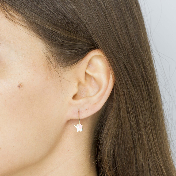 Kolczyki ze złota słoniki