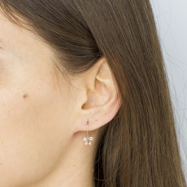 Kolczyki ze złota motylki