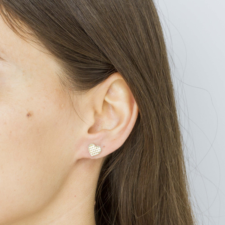 Kolczyki ze złota serca