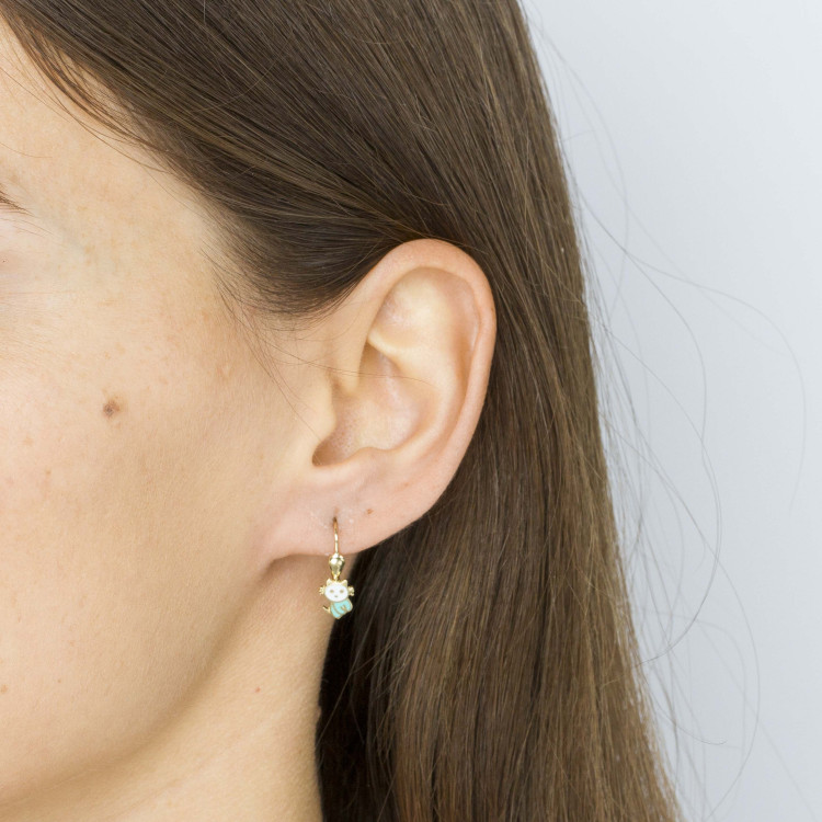 Kolczyki ze złota kotki