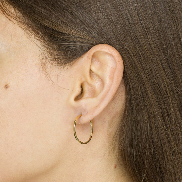 Kolczyki ze złota 2.2cm koła