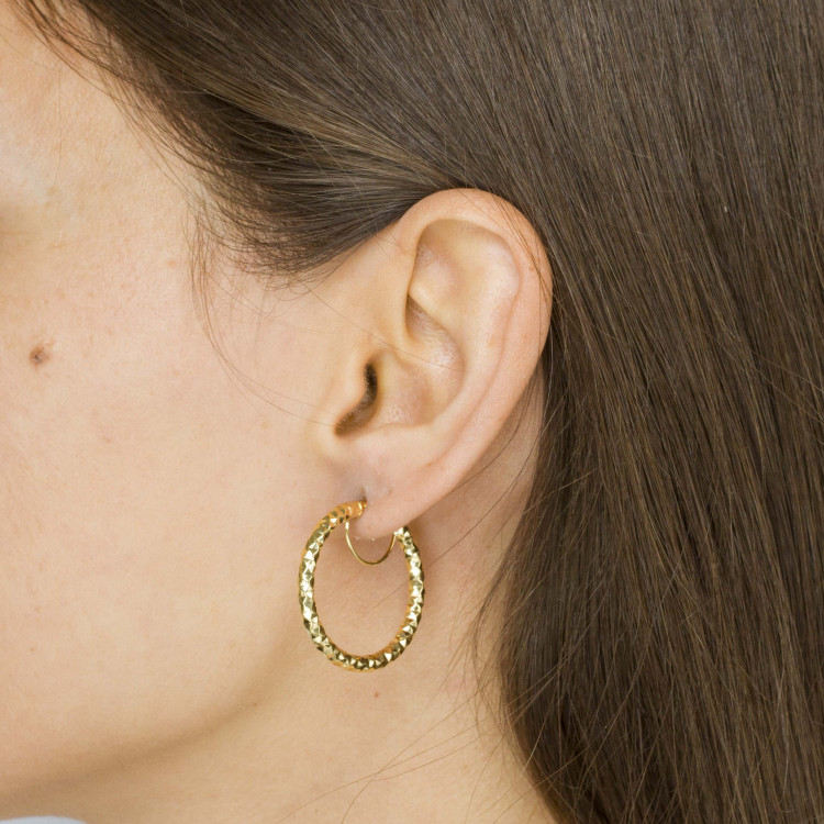 Kolczyki ze złota 2.9cm koła