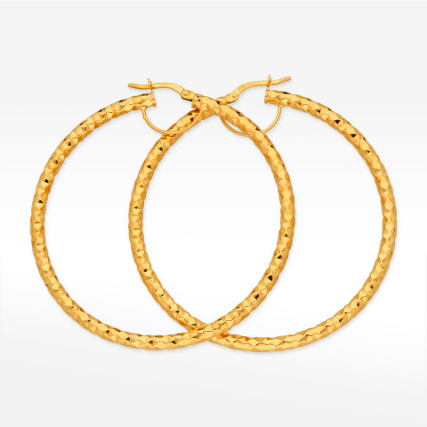 Kolczyki ze złota 5.2cm koła