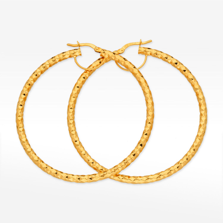 Kolczyki ze złota 5.2cm koła