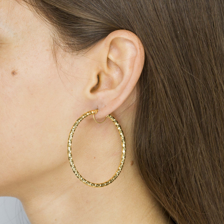 Kolczyki ze złota 5.2cm koła