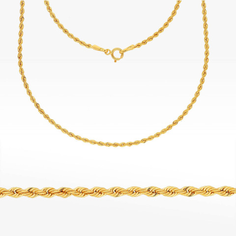 Łańcuszek ze złota kord