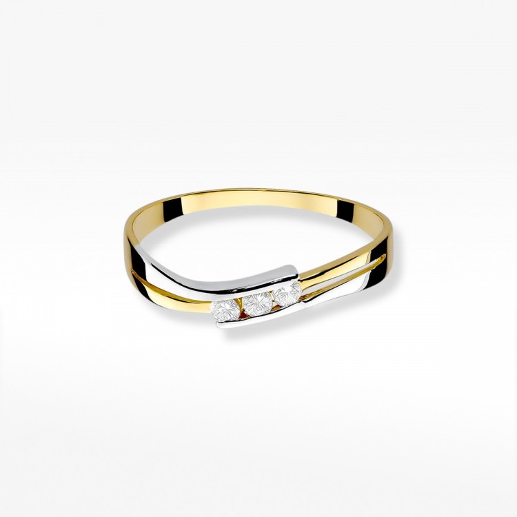 Pierścionek zaręczynowy z diamentami