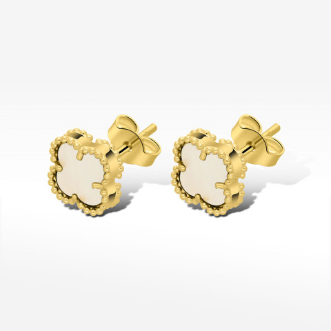 Kolczyki ze złota z masą perłową 10.5mm