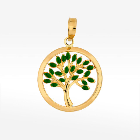 Zawieszka ze złota drzewko szczęścia
