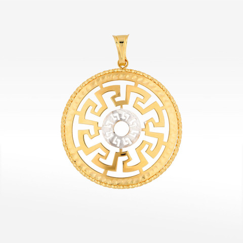 Zawieszka ze złota z wzorem greckim