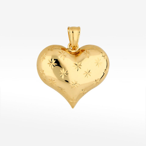 Zawieszka ze złota serce 