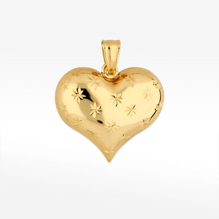 Zawieszka ze złota serce 