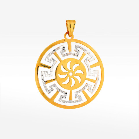 Zawieszka ze złota z wzorem greckim