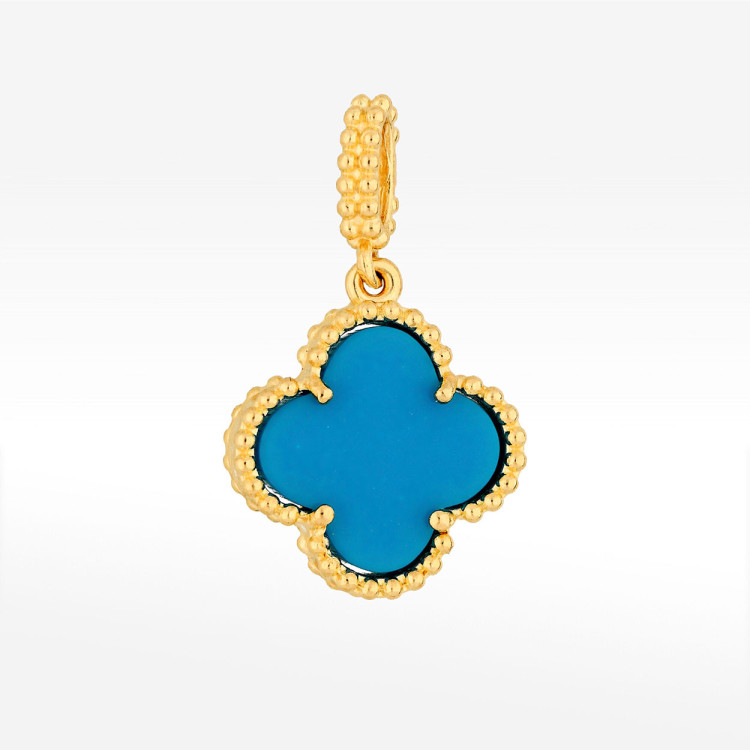 Zawieszka ze złota z turkusem