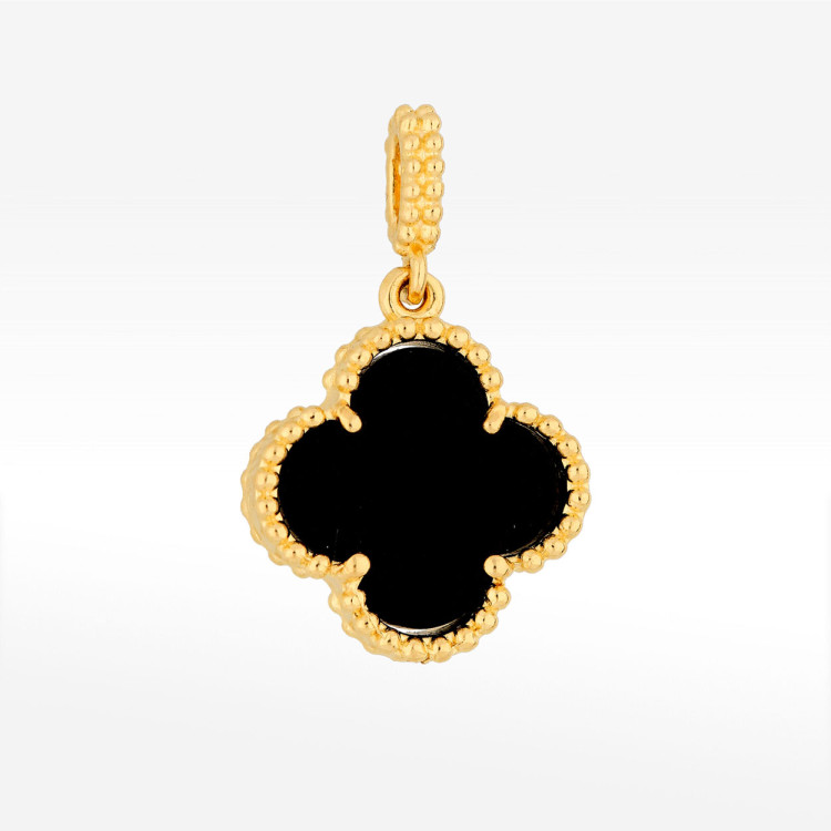 Zawieszka ze złota z onyksem 12.5mm