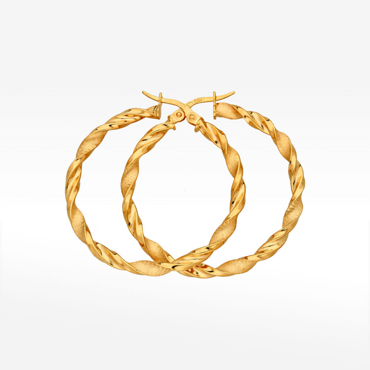 Kolczyki ze złota 3.7cm koła