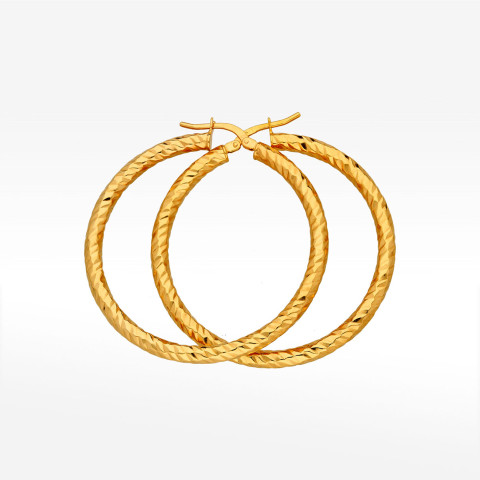 Kolczyki ze złota 4.1cm koła