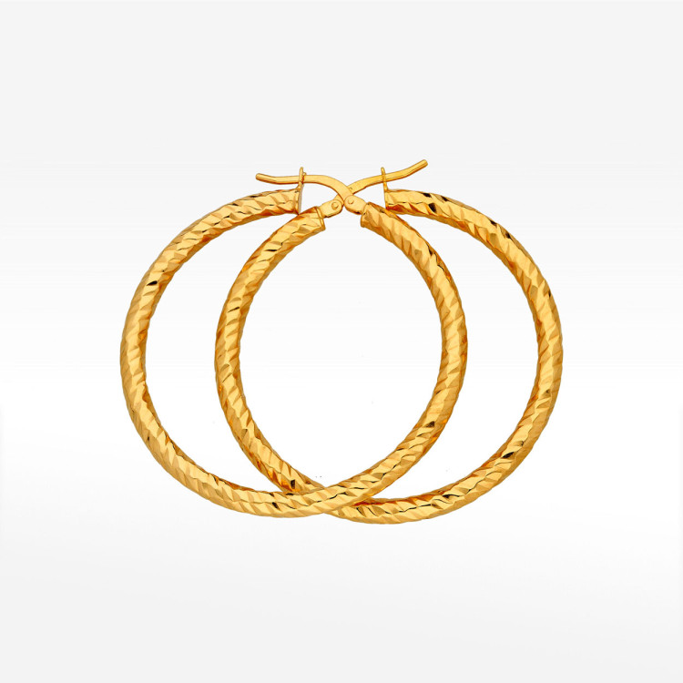 Kolczyki ze złota 4.1cm koła