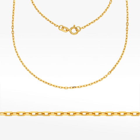 Łańcuszek ze złota ankier pełny