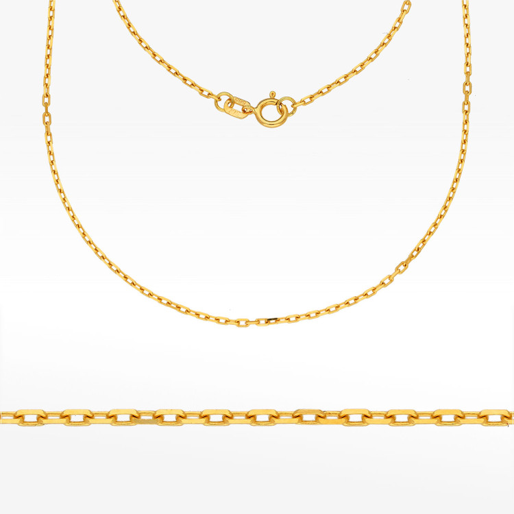 Łańcuszek ze złota ankier pełny