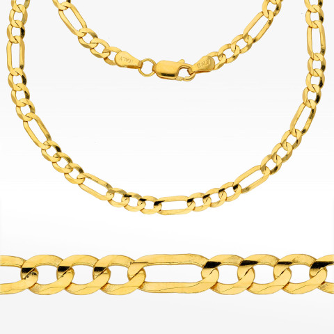 Łańcuszek ze złota figaro pełny