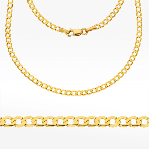 Łańcuszek ze złota pancerka pełny